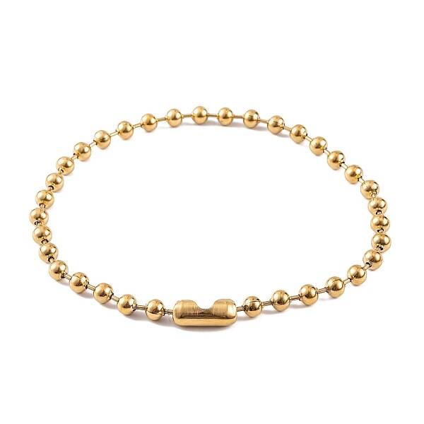 Ion Plating(IP) 304 Stainless Steel Ball Chain Necklaces for Women