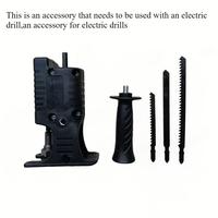 Electric drill retrofit electric saw portable reciprocating saw jigsaw converter with 3 saw blades woodworking conversion saw...