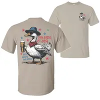 Goose Party 2 Sided T-shirt – Red White and Booze Tee, Trendy 4th of July Shirt, Independence Day, Red White Blue, Freedom ...
