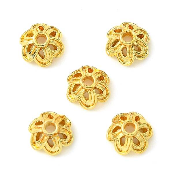 Rack Plating Brass Bead Caps