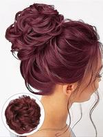 6 Inch Claw Clip Messy Bun Hair Piece, Wavy Curly Bun Clip, Synthetic Messy Bun Hair Extensions, Hair Clip, Hair Piece for Wo...