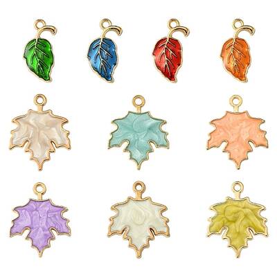 10Pcs 10 Styles Zinc Alloy Pendants