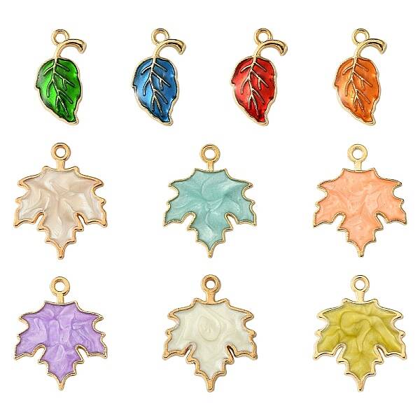 10Pcs 10 Styles Zinc Alloy Pendants