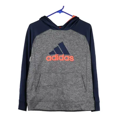Age 14-16 Adidas Hoodie - Large Grey Cotton