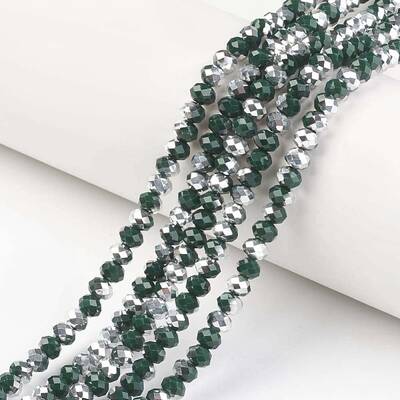 Electroplate Opaque Glass Beads Strands