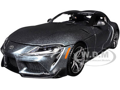 Toyota GR Supra Gray Metallic Special Edition Series 1/24 Diecast Model Car by Maisto