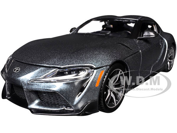 Toyota GR Supra Gray Metallic Special Edition Series 1/24 Diecast Model Car by Maisto