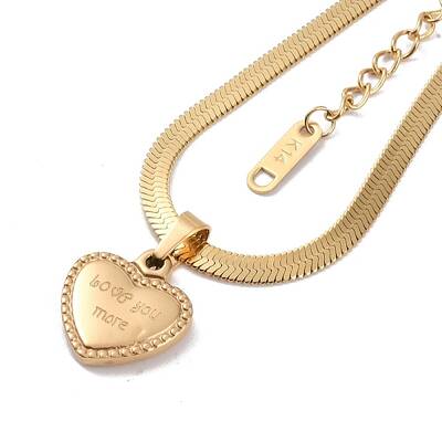 Ion Plating(IP) 304 Stainless Steel Snake Chain Necklaces