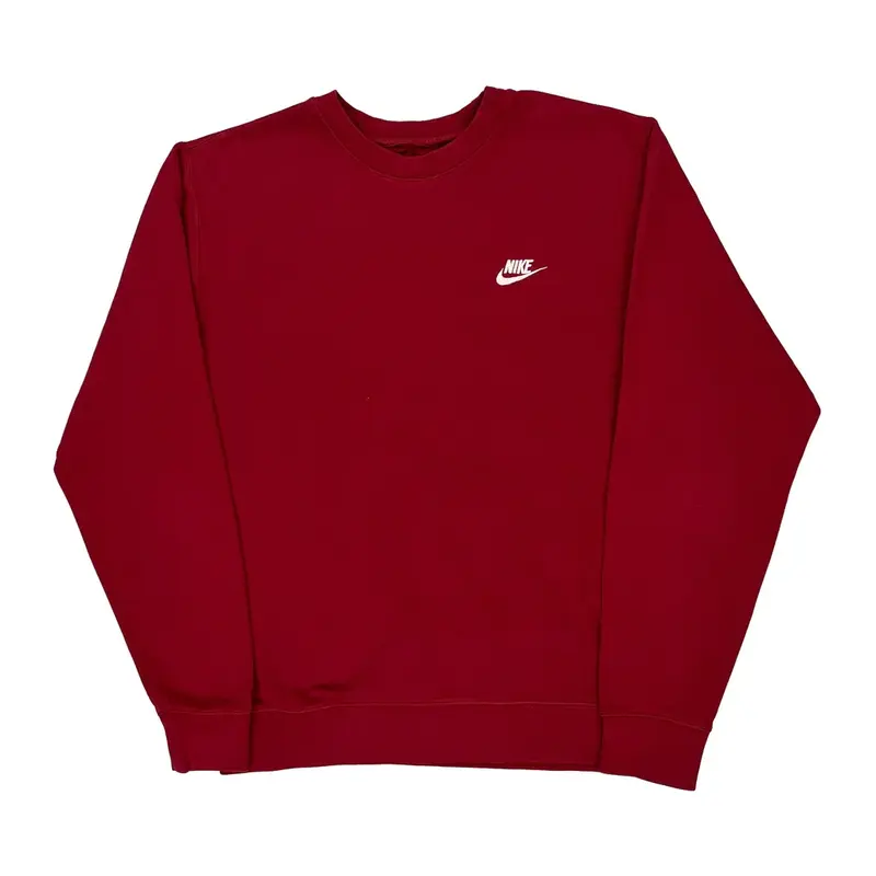 Nike Sweatshirt - XL Red Cotton | Size: x-large