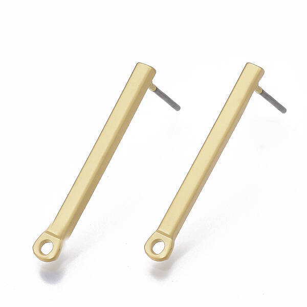 Smooth Surface Alloy Stud Earring Findings