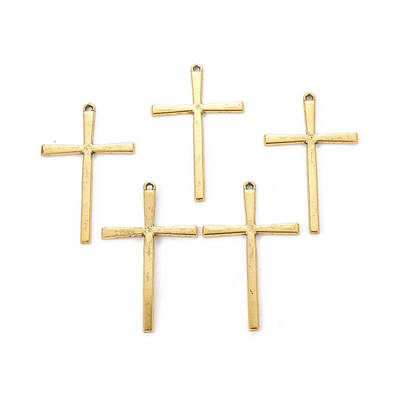 Tibetan Style Alloy Cross Large Pendants
