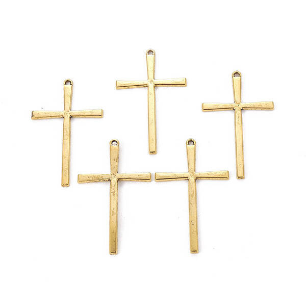 Tibetan Style Alloy Cross Large Pendants