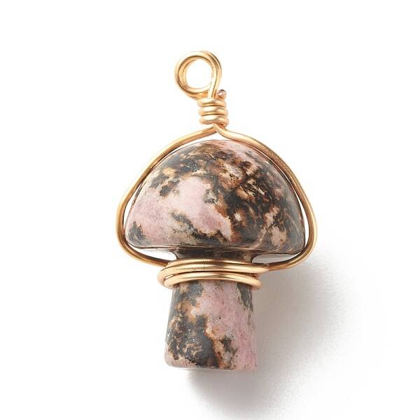 Natural Rhodonite Pendants