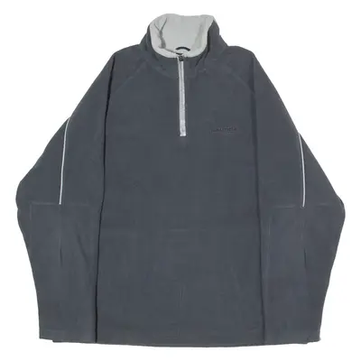 NAUTICA 1/4 Zip Mens Fleece Jacket Grey L