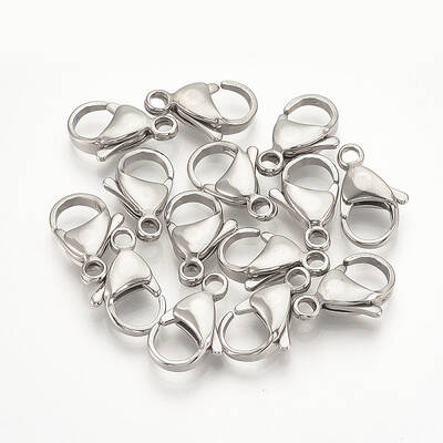 Tarnish Resistant 304 Stainless Steel Lobster Claw Clasps