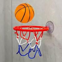 Basketball Hoop with Rubber Elastic Ball, Indoor Outdoor Basketball Shooting Game Toy, Basketball Accessories, Portable Baske...