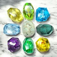 Evolution Stones for Pokemon - Counter, TCG, Resin Prop, (Fire, Water, Thunder, Moon, Leaf, & more) Handcrafted, Eeveelution
