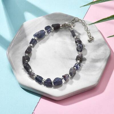 Natural Iolite Chips Bracelets for Women