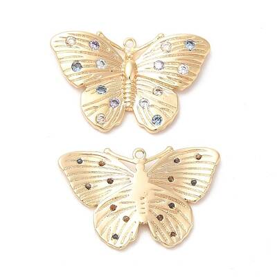 Brass with Cubic Zirconia Pendants