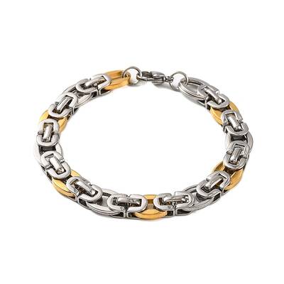 201 Stainless Steel Byzantine Chain Bracelets