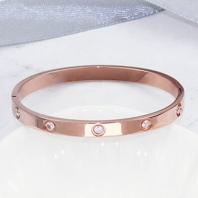 Stainless Steel Hinged Bangles for Women