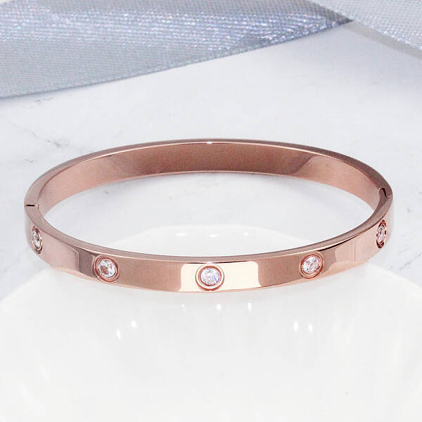 Stainless Steel Hinged Bangles for Women