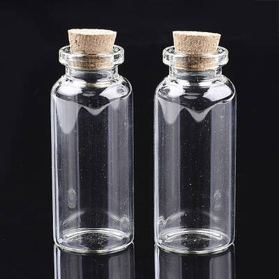 Glass Jar Glass Bottles Bead Containers