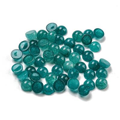 Natural White Jade Dyed Cabochons