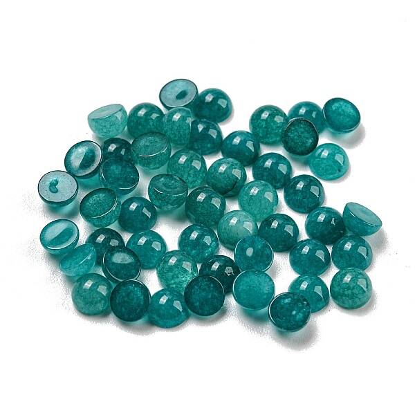 Natural White Jade Dyed Cabochons