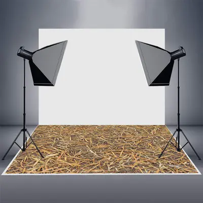 Dry Straw Pattern Rubber Floor Mat For Photography - Aperturee