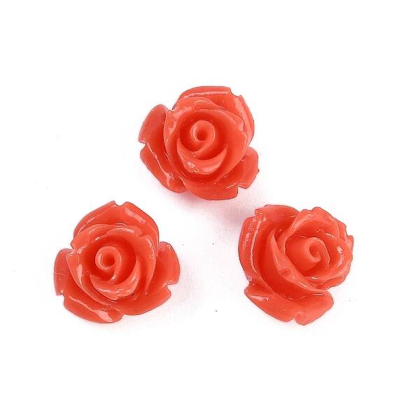 Synthetic Coral Carved Beads