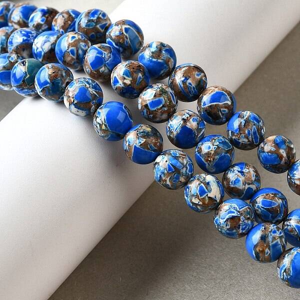 Dyed Natural Magnesite Beads Strands