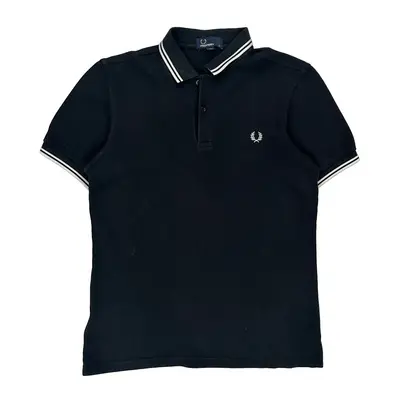 Fred Perry Polo Shirt - Small Black Cotton