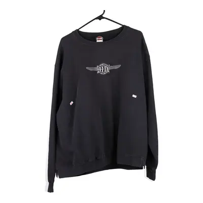 Harley Davidson Sweatshirt - 2XL Black Cotton Blend
