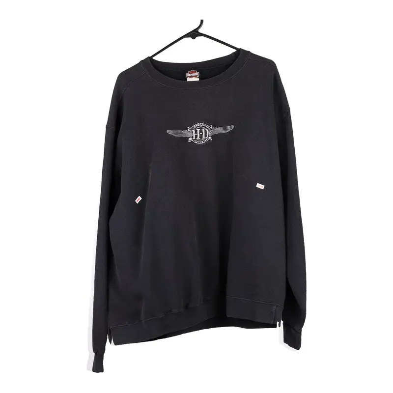 Harley Davidson Sweatshirt - 2XL Black Cotton Blend