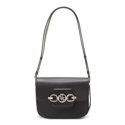 Guess, Hensely Women's Xbody Convertible Flap Fabric Bag Black