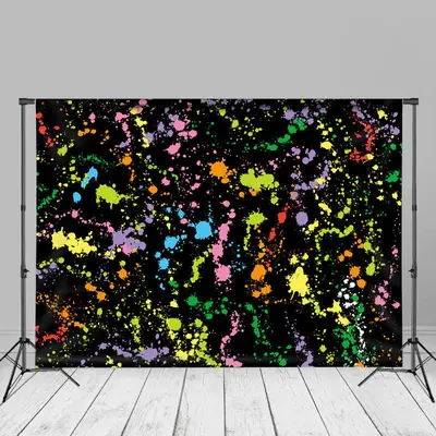 Rainbow Graffiti Splash Paint Photography Backdrop - Aperturee