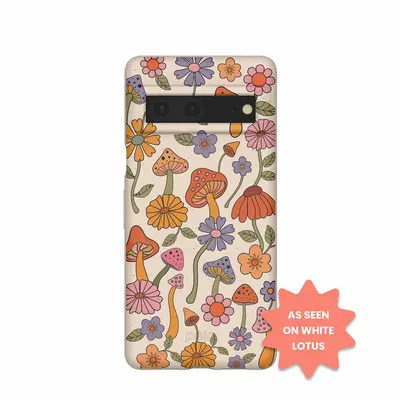 Seashell Shrooms and Blooms Google Pixel 7 Case