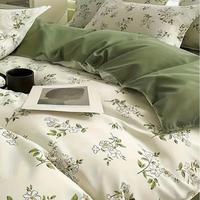 Floral Print Bedding Set, 1 Count Bedspread & 2 Counts Pillowcase without Filler, Soft Comfortable Bedding Set for Home Bedro...
