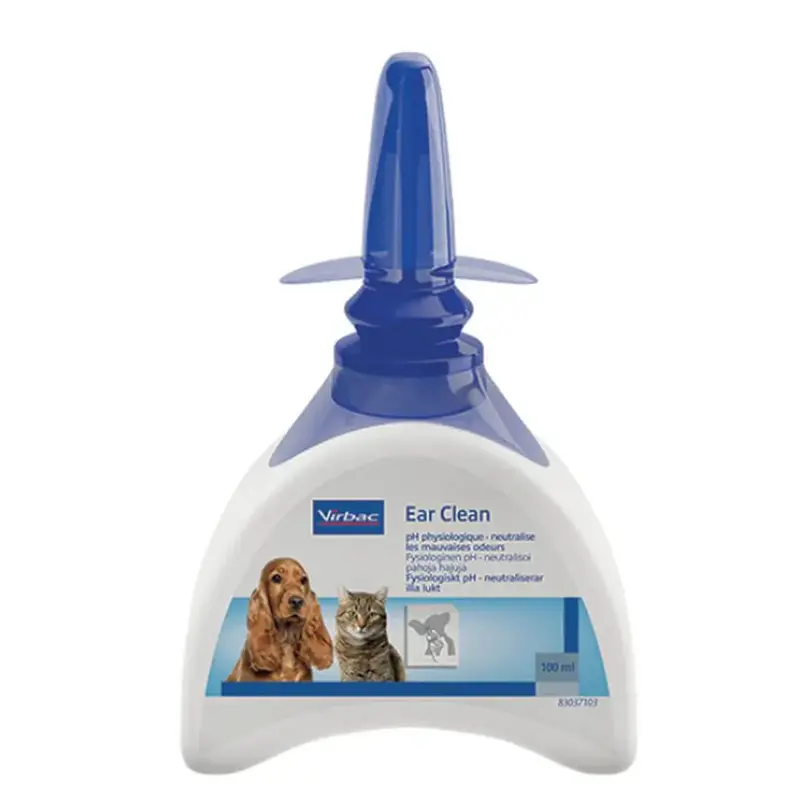 Virbac Physiological Ear Cleaner for Dogs and Cats 100ml