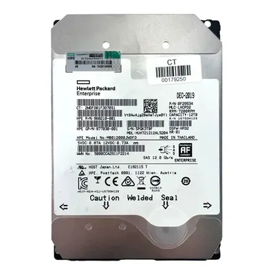 868210-001 HP 12TB 7200RPM SAS 12GB/s Hot-Pluggable 3.5-Inch LPc Hard Drive for ProLiant Gen10/Gen10+/Gen11 Servers