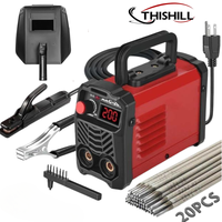 ThisHill 200Amp 20PCS Rods Stick Welder, Super MINI Portable Welding Machine, IGBT Inverter Welder Machine 110V with Hot Star...