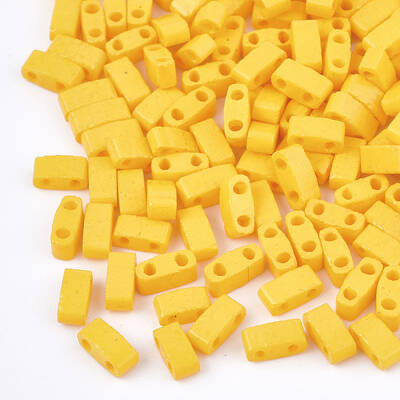 2-Hole Baking Paint Glass Seed Beads