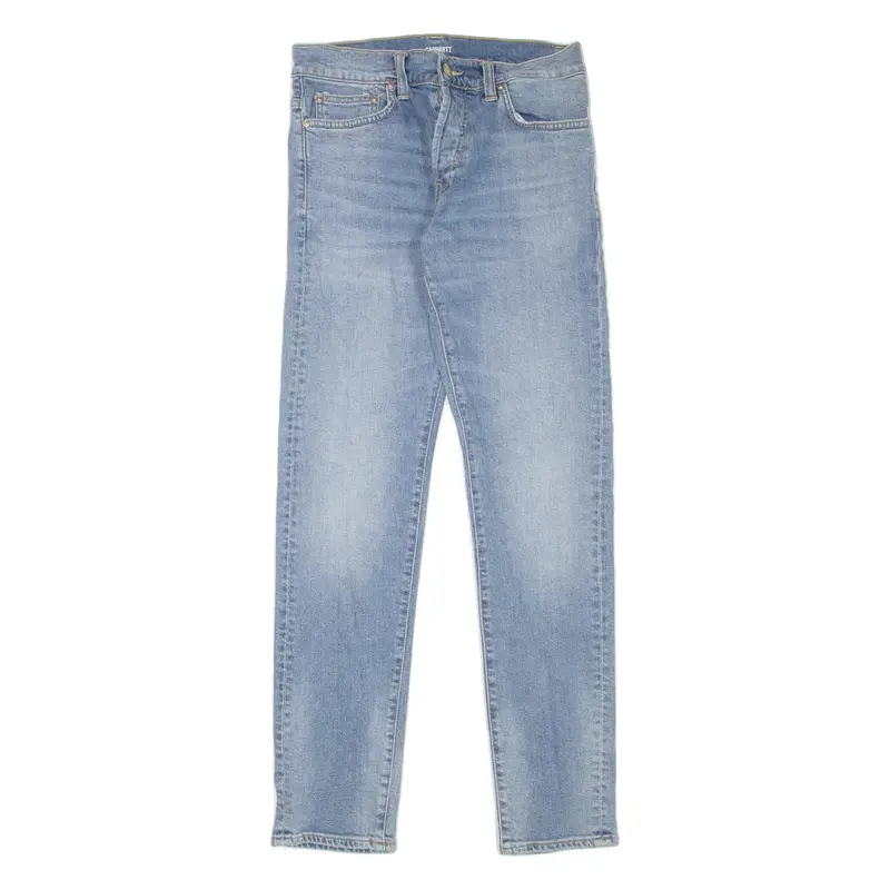 CARHARTT WIP Klondike Pant Mens Jeans Blue Slim Tapered Stone Wash W28 L32