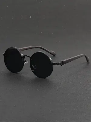 Unisex Vintage Round Frame Sunglasses, Casual Glasses Trends 2024 for Women for Everyday Use, Fashion Accessories for Outdoor...