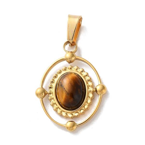 Natural Tiger Eye Pendants