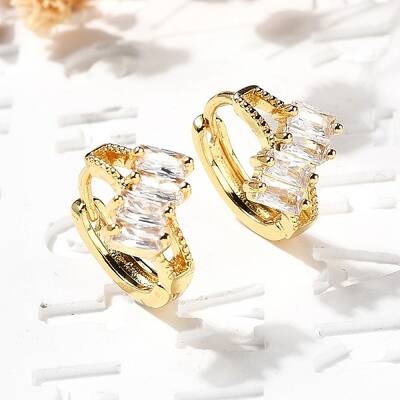 Brass Hoop Earrings
