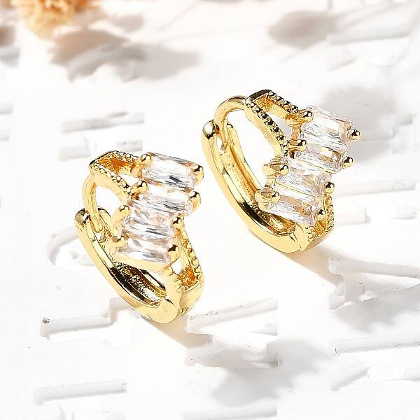 Brass Hoop Earrings