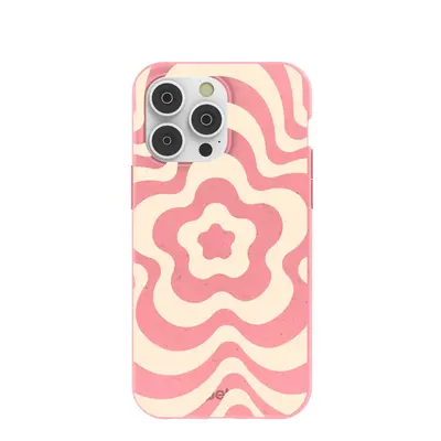 Bubblegum Pink Morning Flower iPhone 14 Pro Max Case