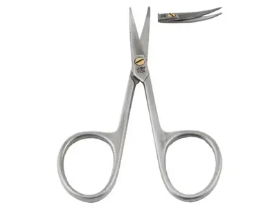 Vitry Stainless Steel Leather Scissors with Curved Blades